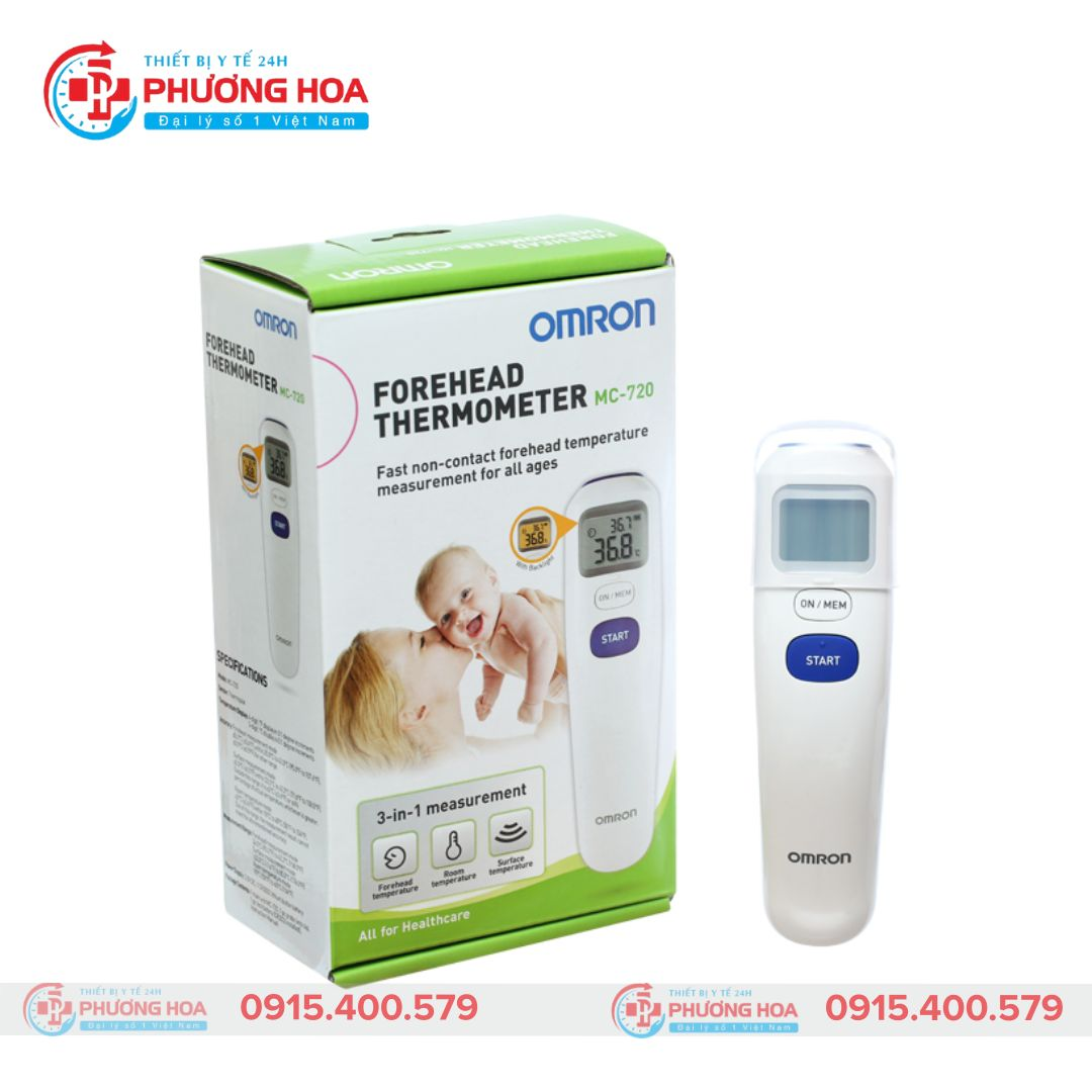 Nhiệt kế hồng ngoại đo trán Omron MC-720 